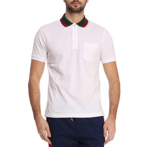 polo maniche corte con taschino gucci|Polo di Gucci per uomo .